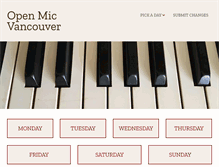 Tablet Screenshot of openmicvancouver.com